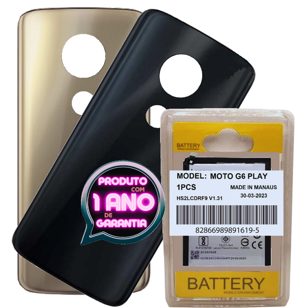 Battria BL270 de Alta Capacidade Compatível Moto G6 Play Xt1922 + Longa Duração + Tampa!