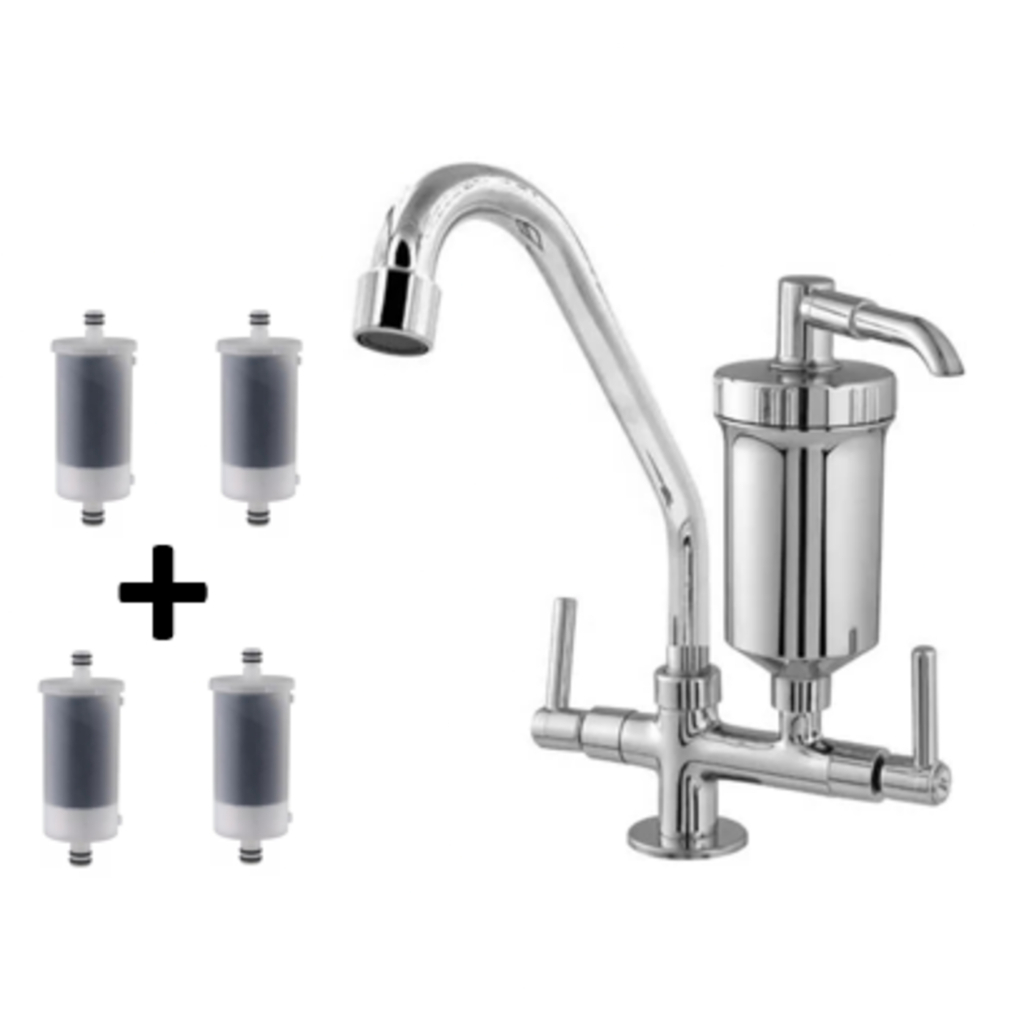 Torneira Cano De Inox Com filtro Para Cozinha, Bancada, Balcão, Mesa