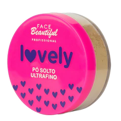 Pó Solto Facial Lovely Ultrafino Face Beautiful