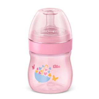 Mamadeira Super Evolution Primeiros Passos 150ml Rosa Lillo em Oferta na Shopee