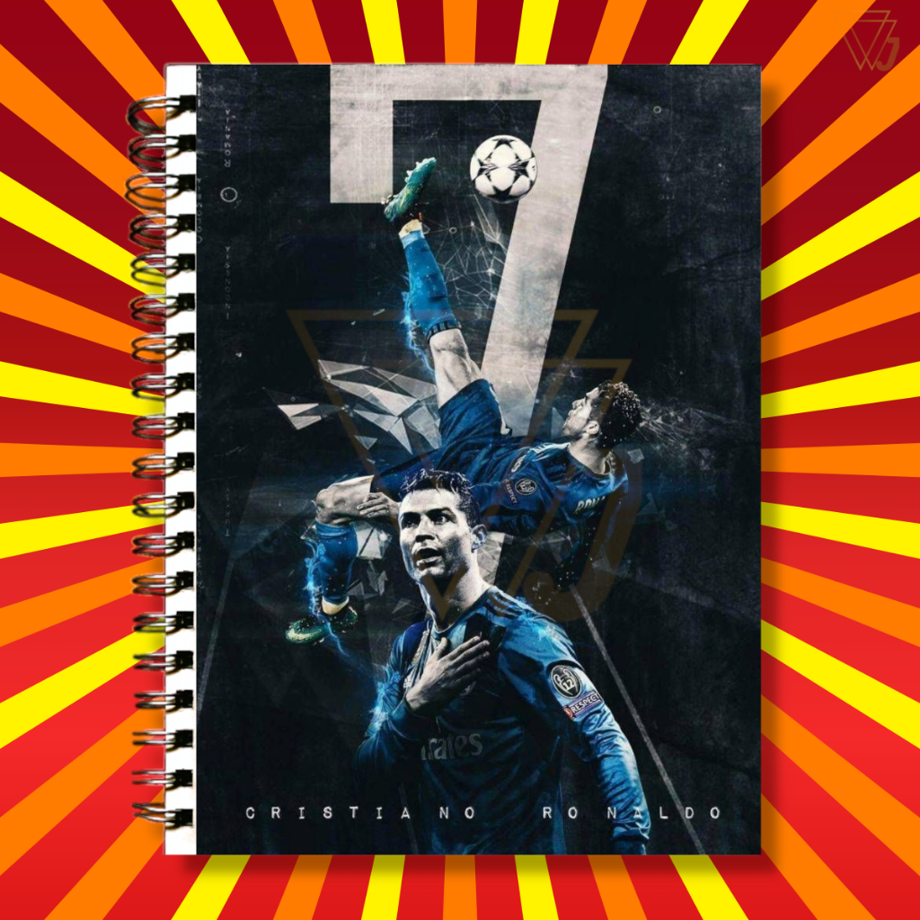 Adesivo Para Capa de Caderno Cristiano Ronaldo CR7 Excelente Qualidade Jogador Top