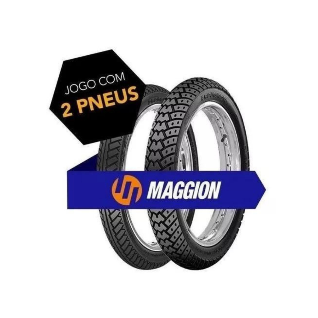 Par Pneu Moto Maggion Cg 125 150 160  Titan  Fan  Yes 2.75-18 90/90-18 C/c