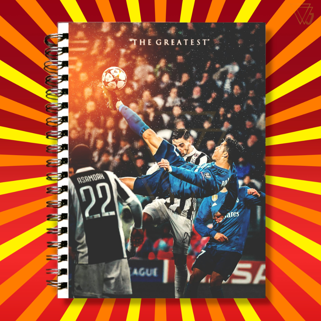 Adesivo Para Capa de Caderno Cristiano Ronaldo Jogador Futebol CR7 Excelente Qualidade