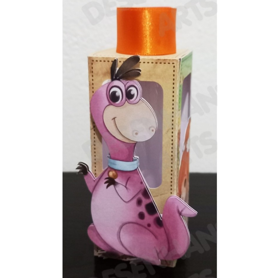 5/10/15/20/25 Caixa Porta Tubete Personalizada Festa OS FLINTSTONES