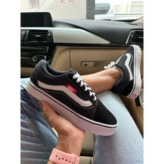 TÊNIS OLD SKOOL MASCULINO E FEMININO CASUAL PRETO E PRETO BRANCO CLASSICO TRADICIONAL