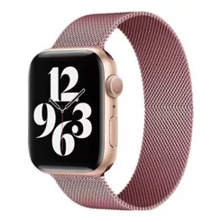 Pulseira Milanese Aço Metal Magnetico Fecho 38mm/40mm 42mm/44mm Apple Watch X7/X8/T500 Iwo 12/13/16
