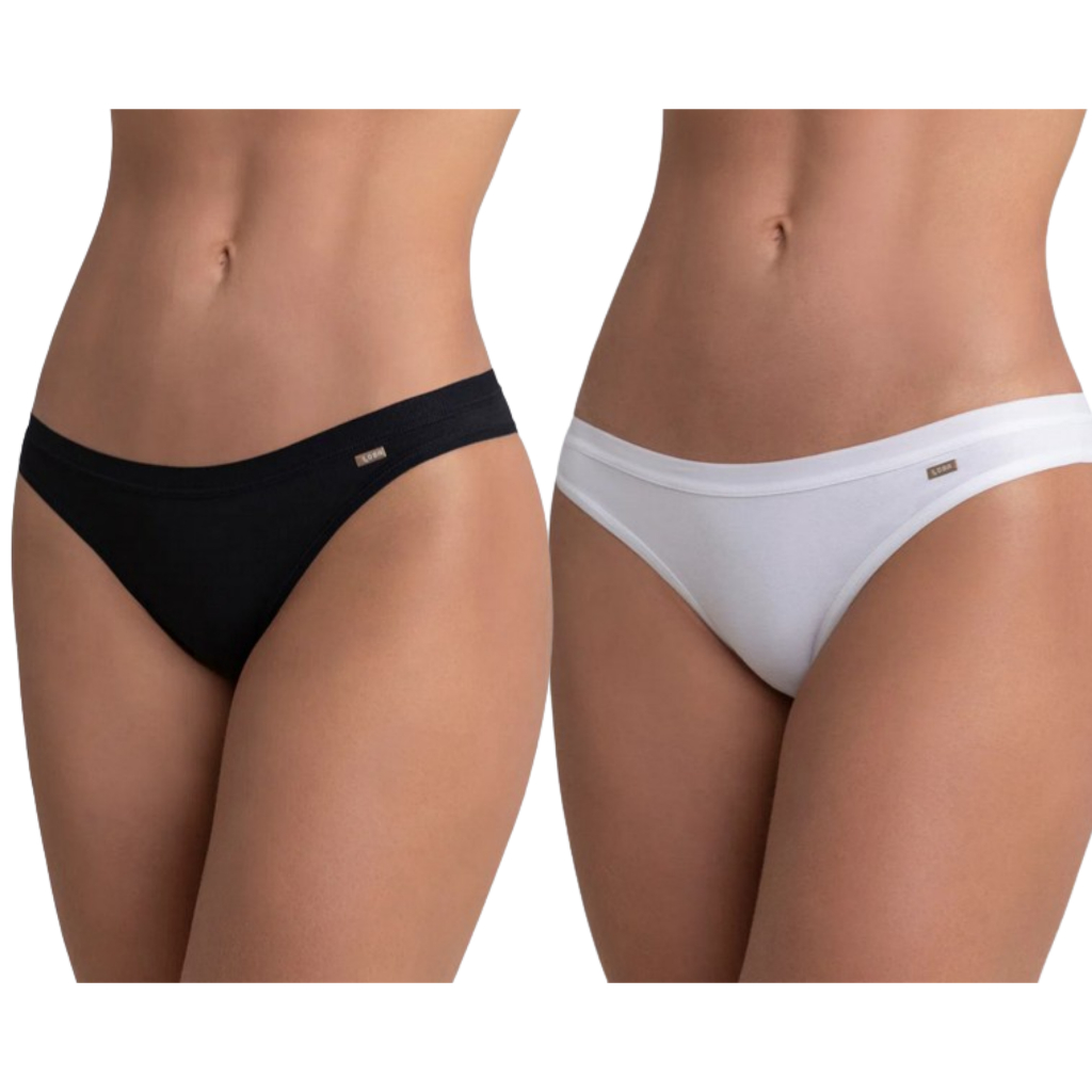 Kit 2 Calcinhas Loba Tanga 40354-001 Cintura Baixa Algodão