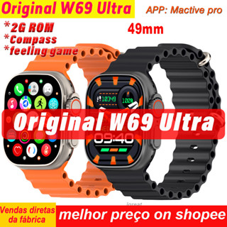 W69 Ultra Smart Watch 2GB ROM 49MM Series 9 GPS com Ilha Dinâmica