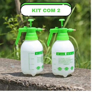 KIT 2 Bomba Pulverizador Borrifador manual com alta pressão ideal para aplicar veneno inseticida fertilizante limpeza de carros