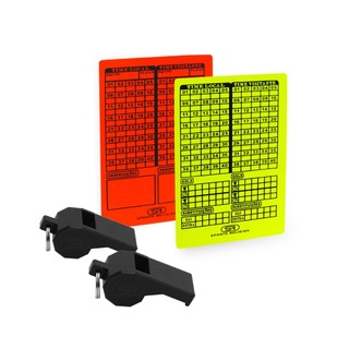 Cartão Árbitro Futebol  + 2 Apitos