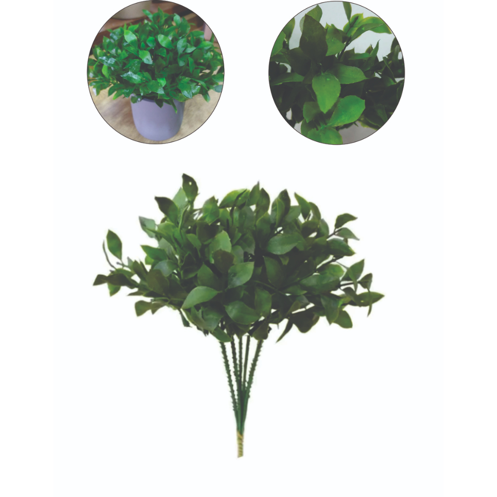 Buque De Mini Ficus 24cm Folhagem Artificial Para Decoração em Oferta na Shopee