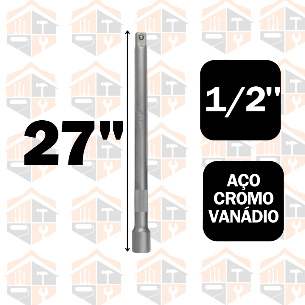 Extensão Manual para Soquete Encaixe 1/2" 27CM ou 3/8" 25CM