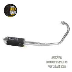Escapamento Titan Ks 2000-2004/ Fan 125 Até 08 Mini Tri Fortuna