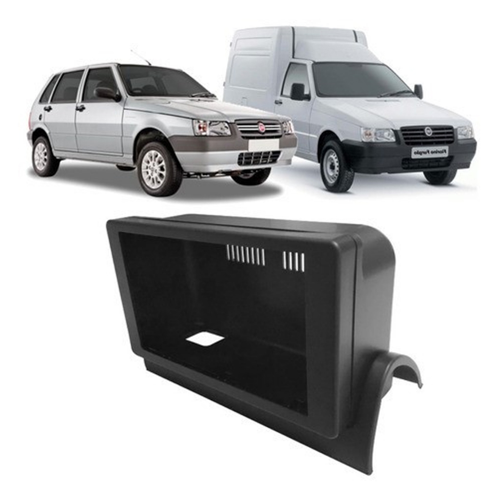 Moldura 7 Polegadas Chines Japones Para Fiat Uno Mille Fiorino 1994 -2013 MP5 Multimidia