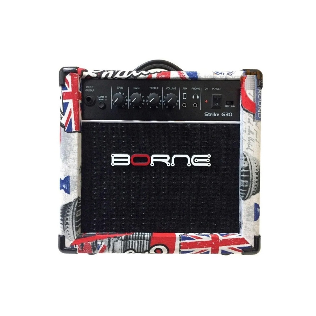 Cubo Amplificador Guitarra Borne Strike G30 London 15w Bivolt - Audio