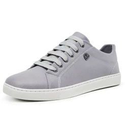 Tênis Cinza Casual Polo Fran Masculino Básico Leve Sapatênis London