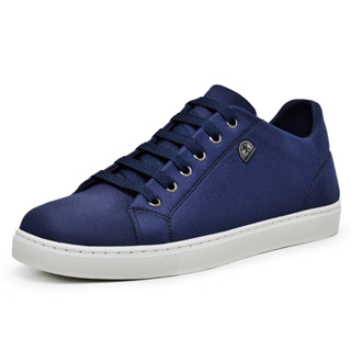 Tênis Azul Casual Masculino Básico Leve Sapatênis Polo Fran