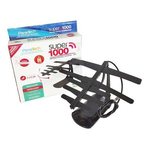 Antena Interna para TV Vhf/Uhf/Fm/Hd Primetech Super 1000 QUAIDADE GARANTIDA