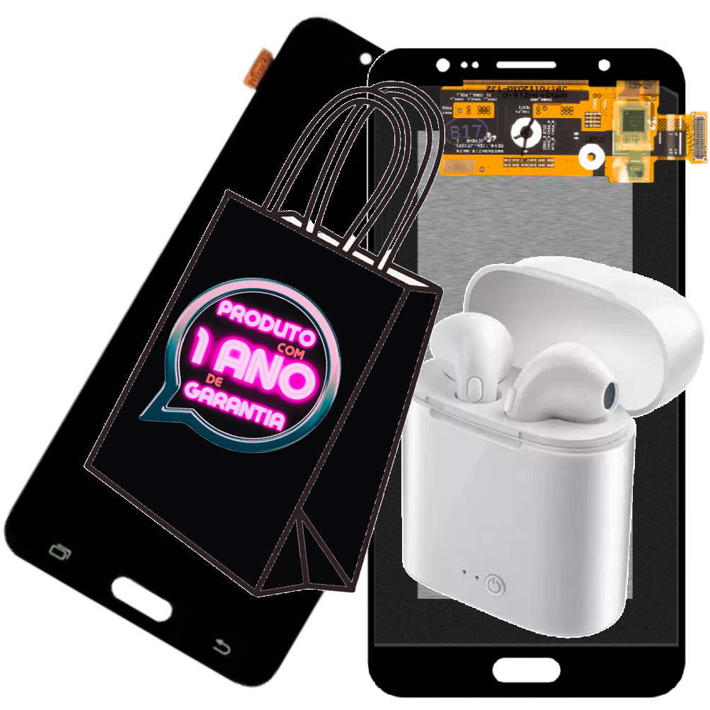 Tela Frontal Touch Display Compatível Com Galaxy J701 J7 Neo + Lcd Premium + Fone!