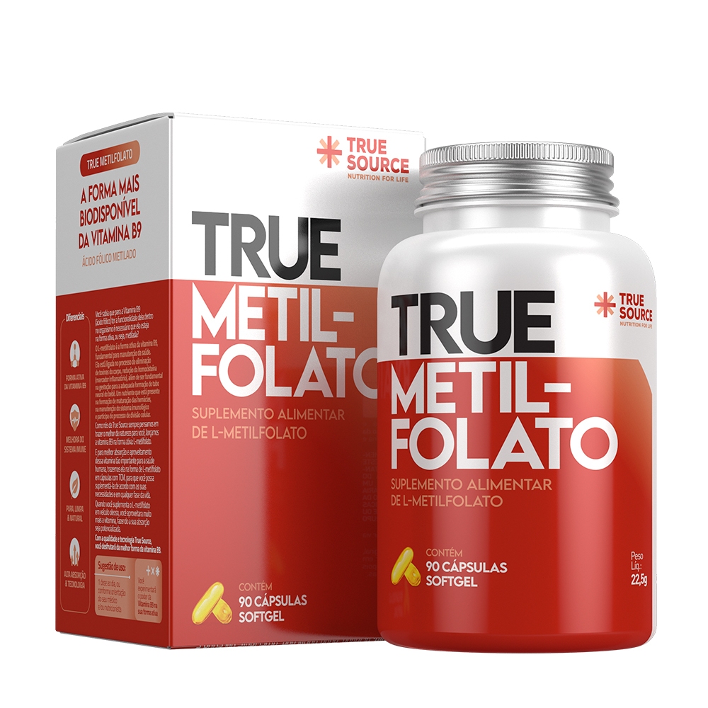 True Metilfolato 90 Cápsulas - True Source
