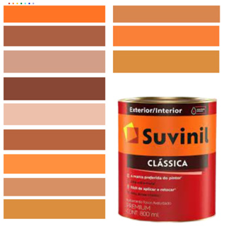 Tinta Para Parede Acrílica Laranja Suvinil Clássica 800ml Premium Antimofo em Oferta na Shopee