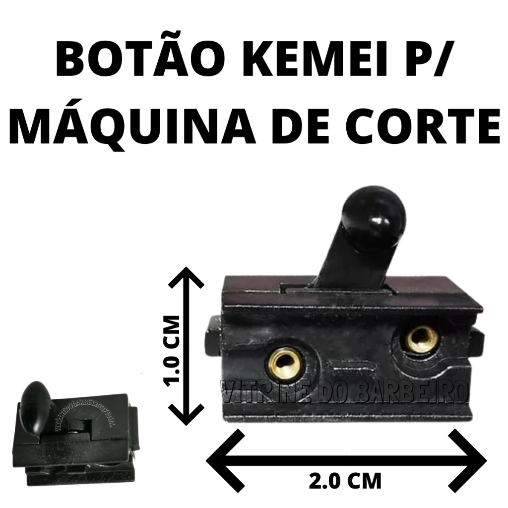 Botão Interruptor Liga e Desliga Para Máquina De Corte Wahl e Kemei