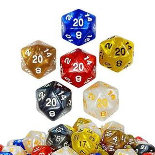 Dado D20 RPG 20 Faces Marmorizado Unidade Várias Cores Avulso D&D Tormenta