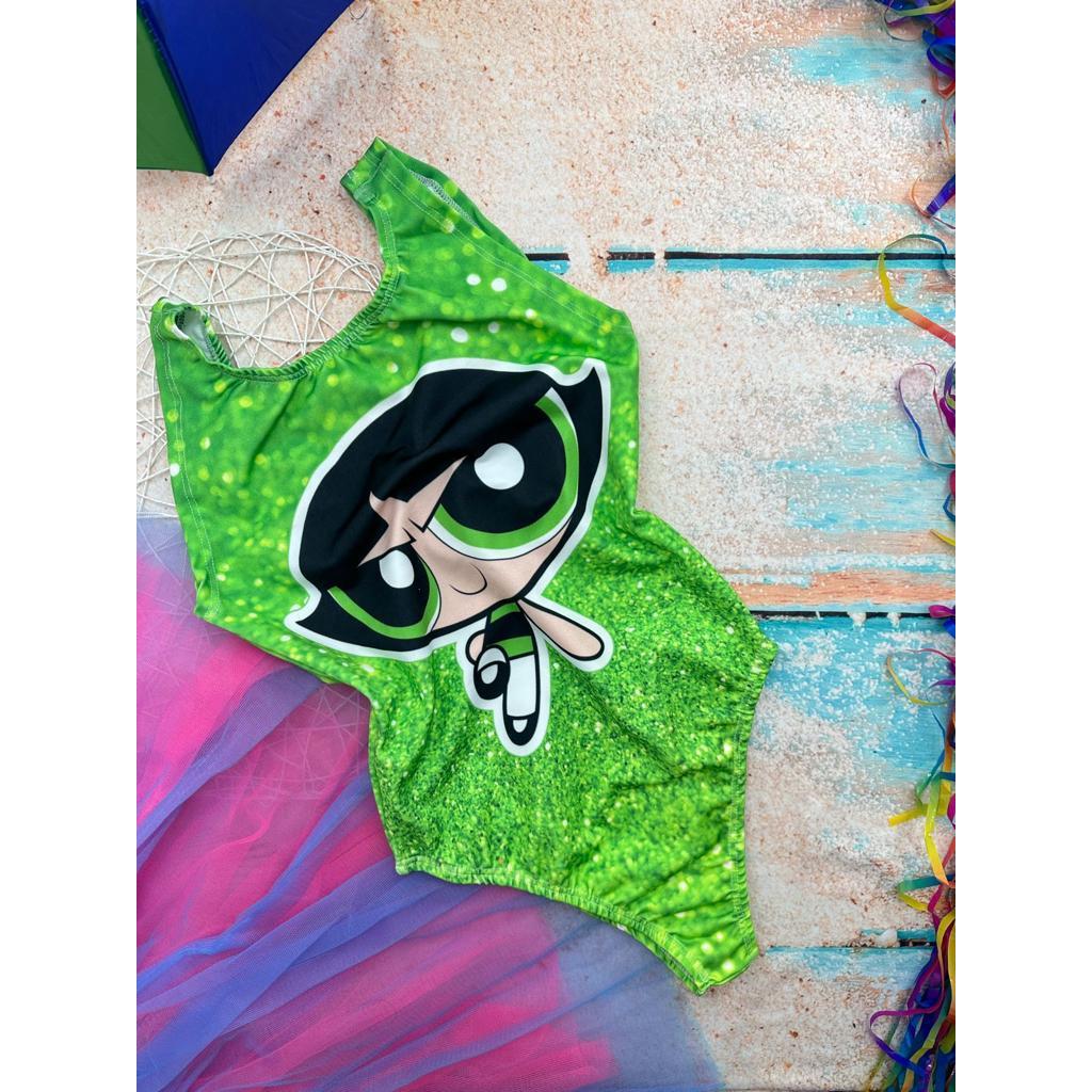 Body  Meninas Super Poderosas Roupa  Festa de Aniversários Adulto Desenho Animado