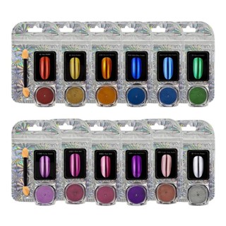 Pó Cromado Decoração Unhas Decoração Powder - Nail Art