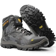 Coturno Cat Camuflado Militar - Preto