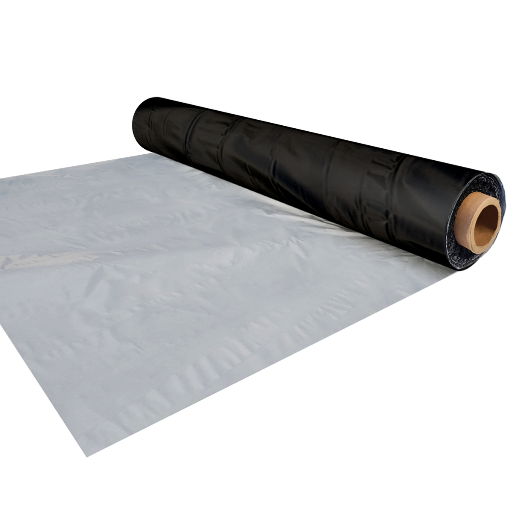 Plastico Mulching Liso Preto e Branco 1,60x12m Para Cobertura Solo Cultivo de Morango Tomate