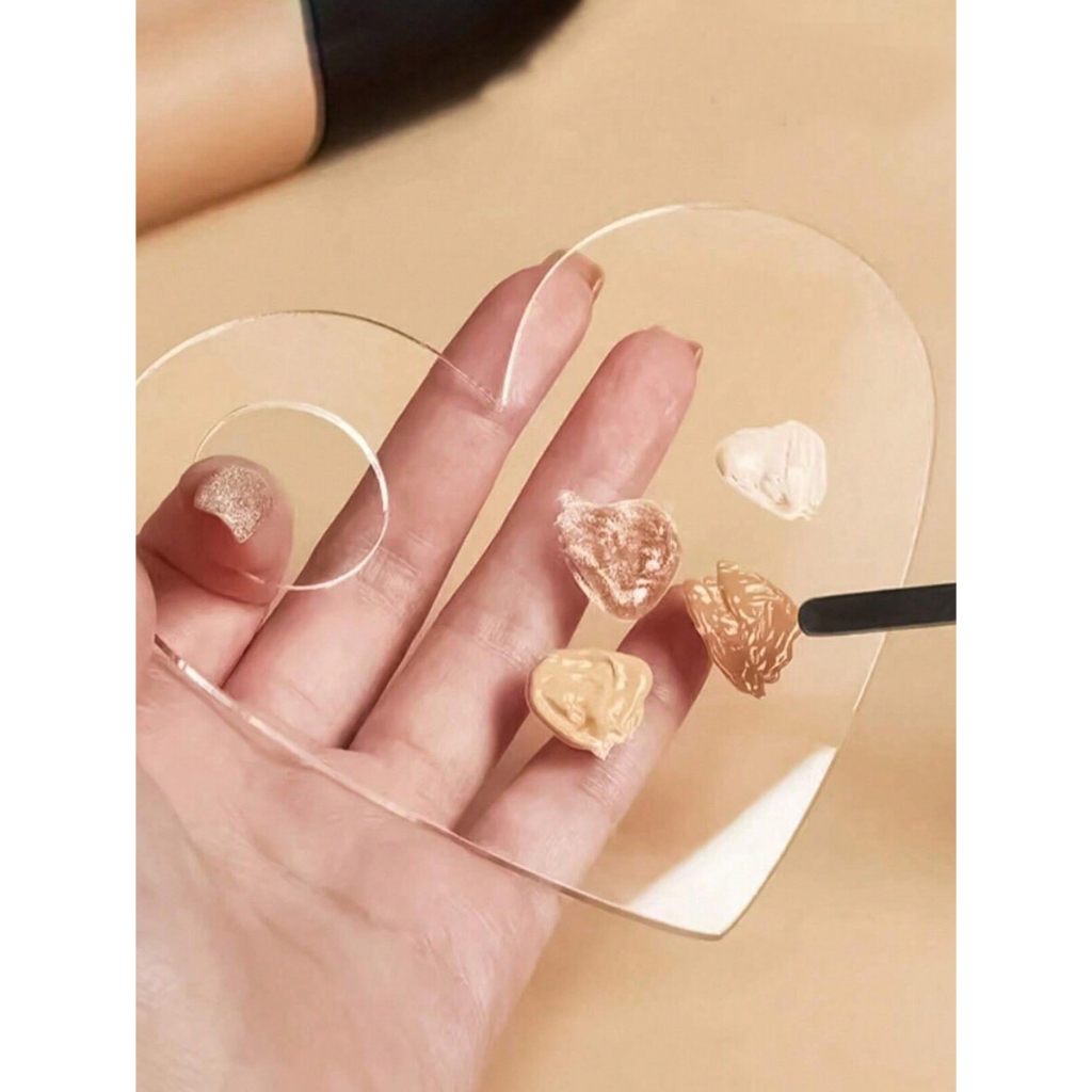 Paleta De Maquiagem Acrílica De Arte De Unhas/Fundição Líquida Pigmento Misturador Bandeja De Cosméticos