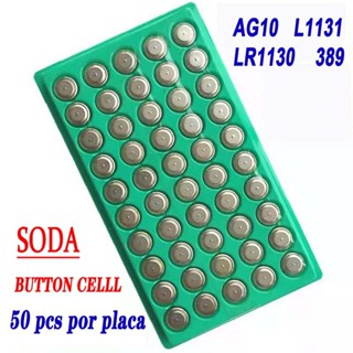 AG10 PILHA no total LR1130 389 AG10 LR44 e AG13 LR44Remoto de relógio eletrônico Bateria de botão de bateria para calcu em Oferta na Shopee