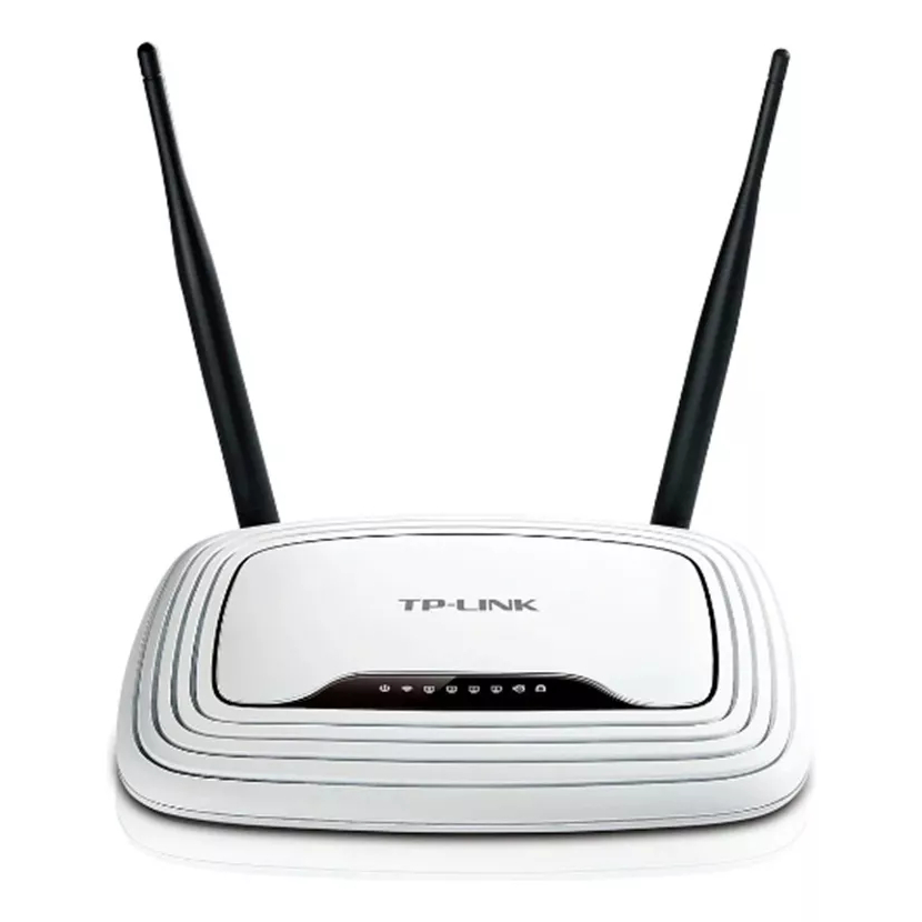 Roteador Tp-link 300mps Duas Antenas Completo + Fonte Original + Cabo de Rede