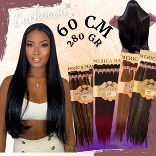 Cabelo Orgânico Human Hair 65 cm 280gr Liso Super Star