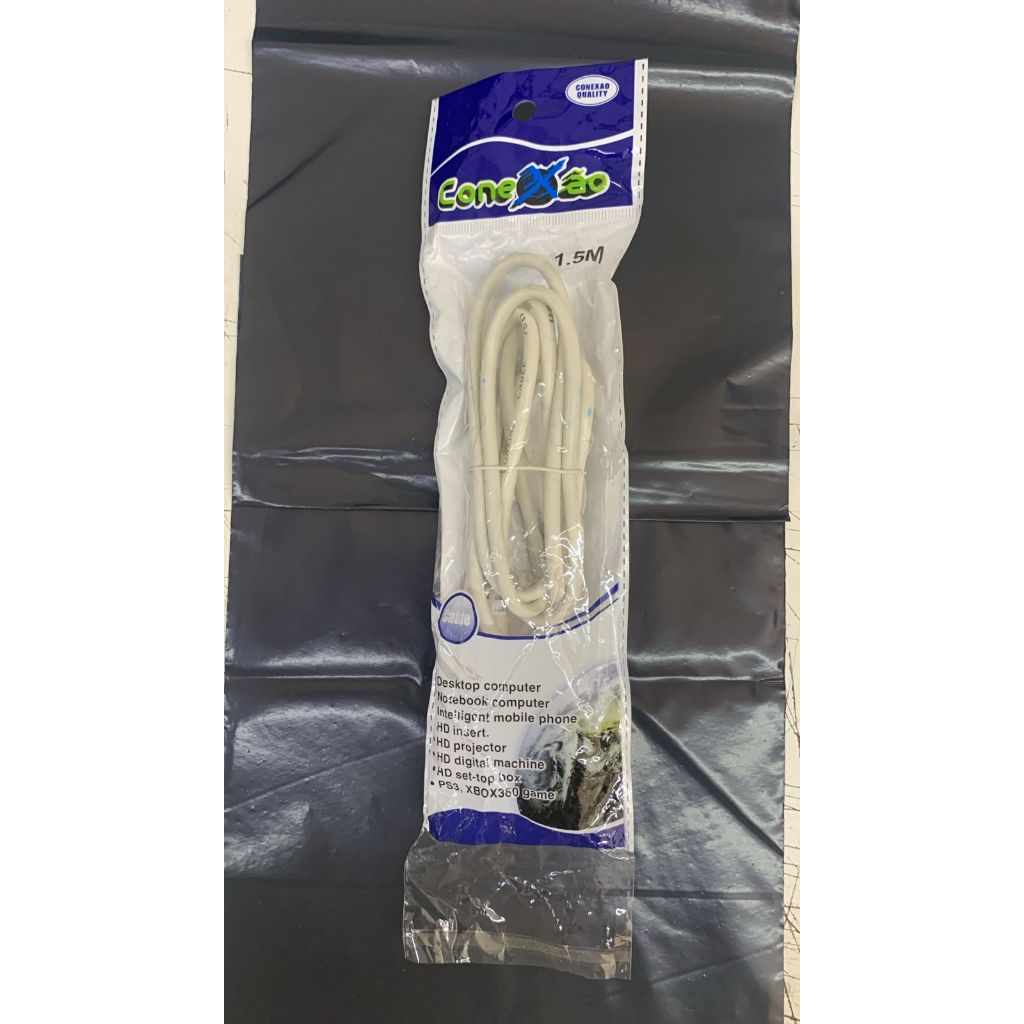 Cabo de Antena Coaxial de 1,5 mts