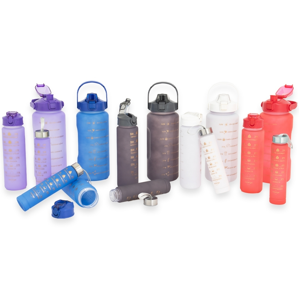 Kit 3 Garrafas - Squeeze Galão 2 Litros em Oferta na Shopee