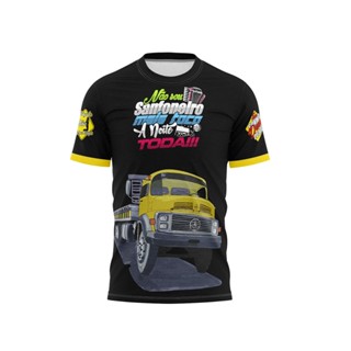 Camisa Caminhão Mercedes Camiseta Cara Preta Caminhoneiro