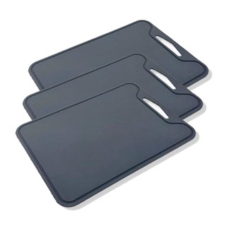 Até 03 Tábuas De Corte Carne Preta Churrasco Cozinha Pvc Colorida Higiênica