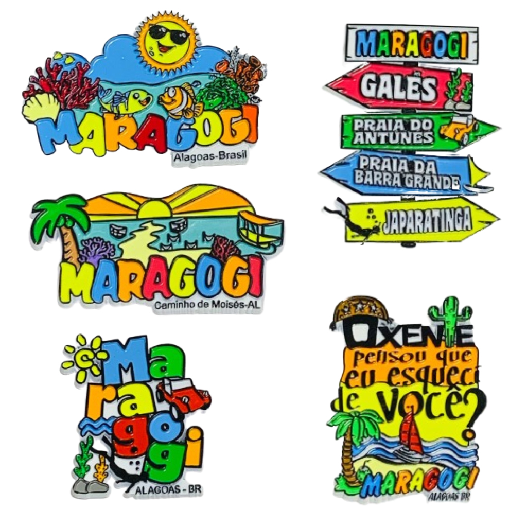 Ímãs de Geladeira Emborrachados Maragogi