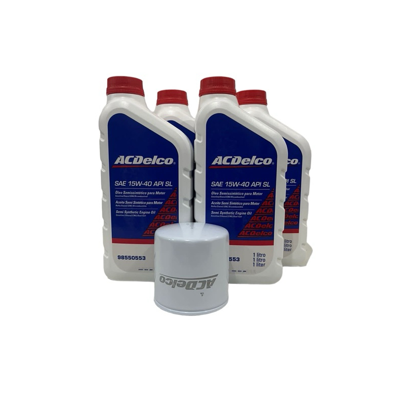 Kit troca de óleo 15W40 + filtro óleo Corsa Classic Wagon Sedan Hatch Pickup Celta Acdelco
