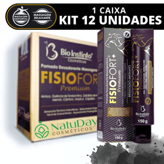 Pomada Massageadora Fisiofort PREMIUM PRETA Bio Instinto - 150g - Desconforto musculares