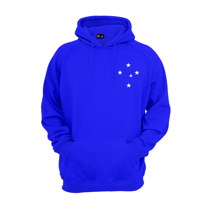 Blusa de Moletom Time Cruzeiro ESC Unissex Tecido de Alta Qualidade Flanelado