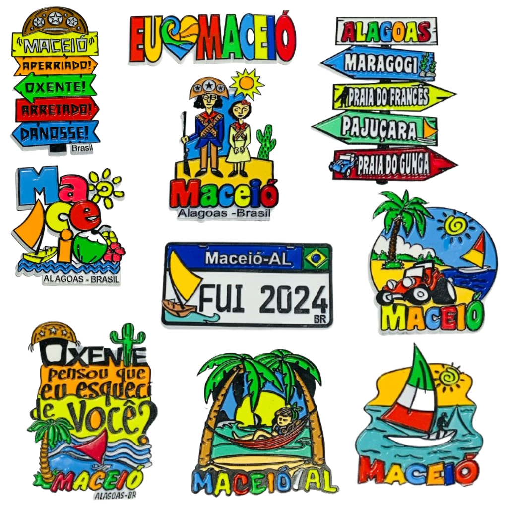 Ímãs de Geladeira Emborrachados Maceió