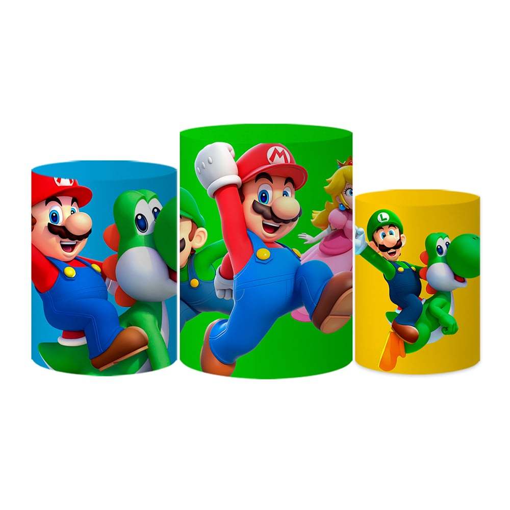 Trio Capas Cilindros Veste Fácil C/ Elástico Desenhos em Oferta na Shopee