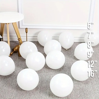 Balão Branco Bexiga Branca Todas Polegadas - Latex - Cores Lisas - Varias Quantidades em Oferta na Shopee