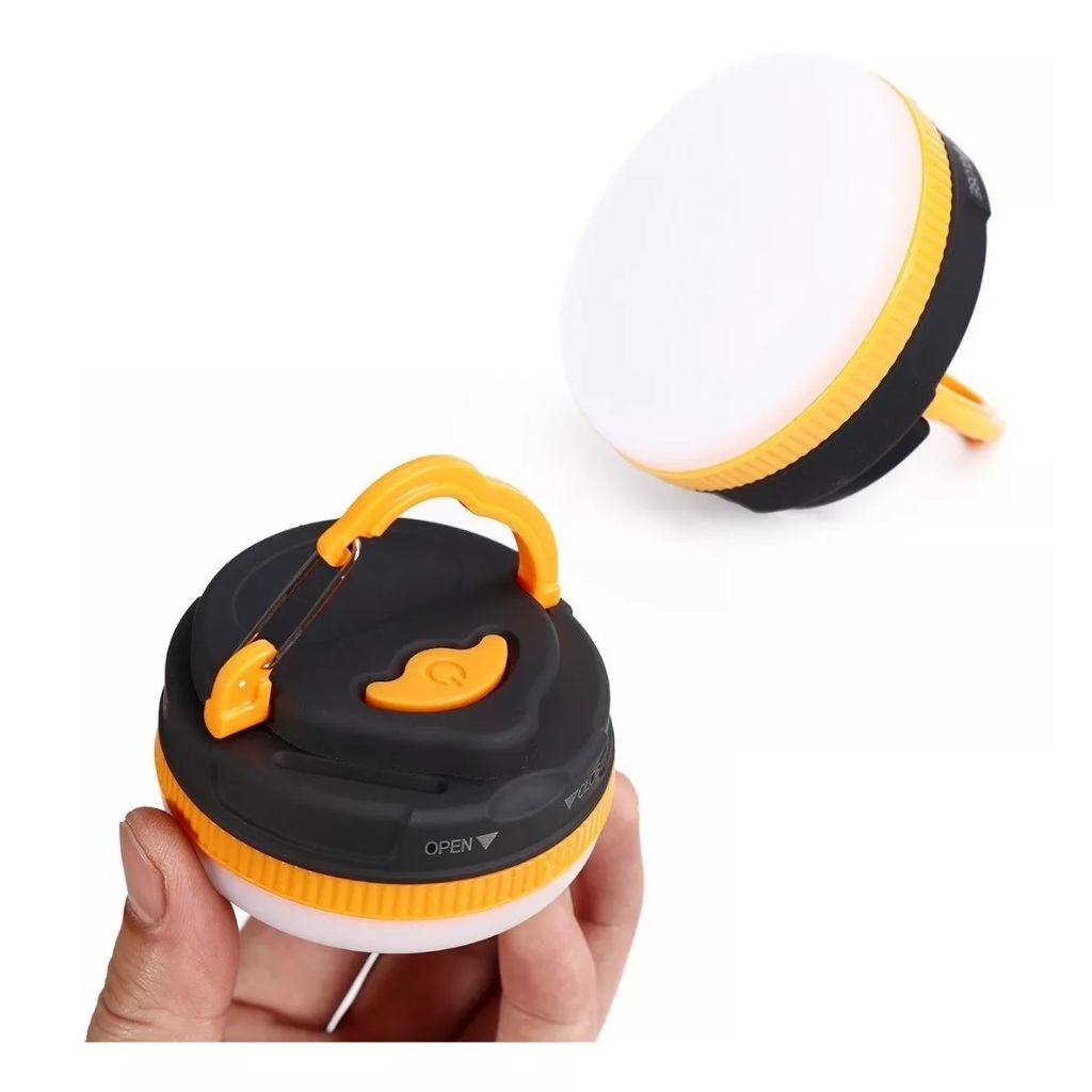 Luminária para acampamento Lampada Led Camping Pesca Lanterna Com Gancho Imã luz parra barraca