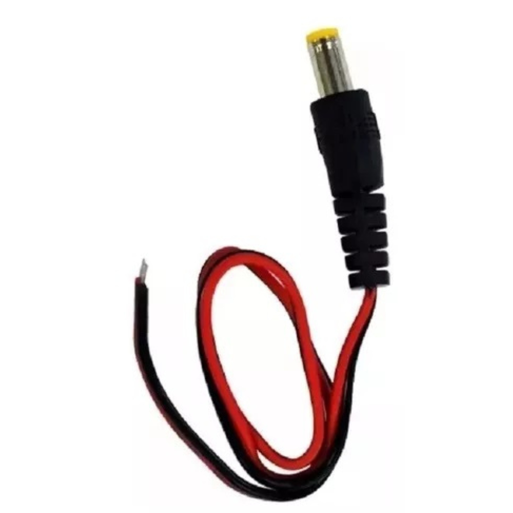 Rabicho Plug P4 Macho Cftv Fita Led Alarmes Câmeras