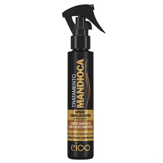 Eico Spray Leave-In Finalizador Tratamento Mandioca Proteção Térmica Fortalecimento Crescimento 120ml