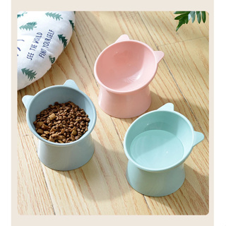 Comedouro Elevado para Pet Cão Cachorro Gato Bebedouro Ursinho Gatinho Cor Pastel em Oferta na Shopee